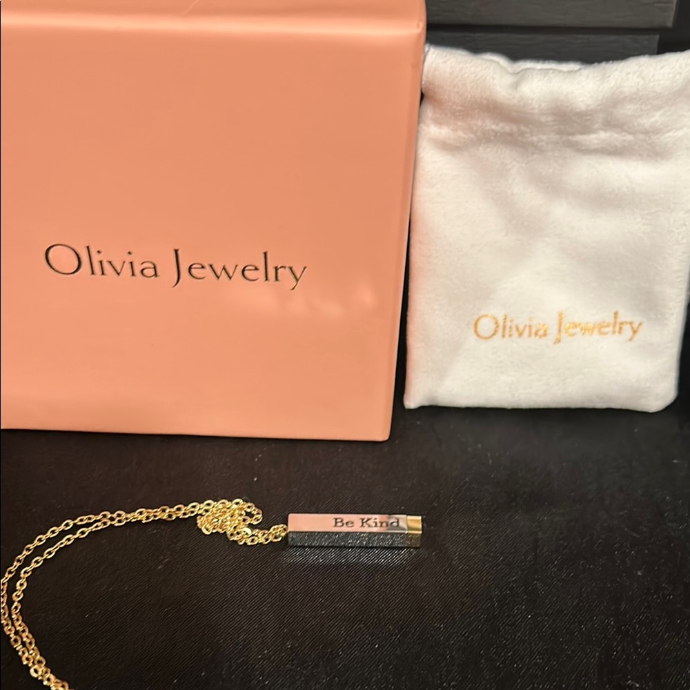 Gold and Silver “Be Kind”Necklace